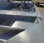 1996 18′ x 8′ Aluminum Landau Workboat w/40hp Mariner & Trailer