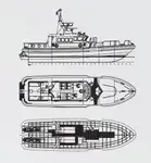 24 Meter  Fast Patrol Boat - Aluminum with Waterjet