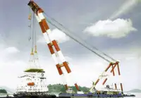 1000t Sheeleg Floating Crane Barge